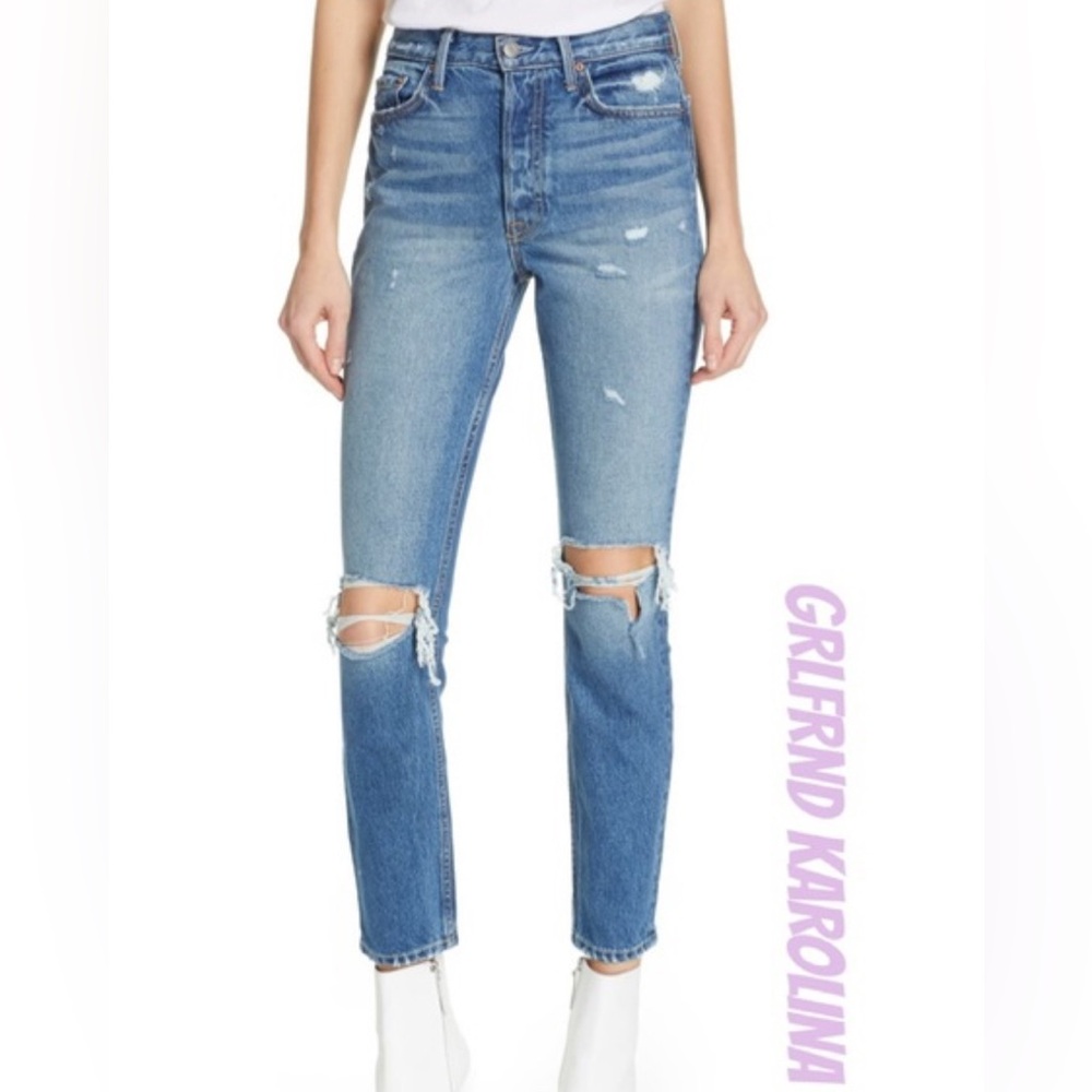 GRLFRND by Revolve "Karolina" High Rise distressed Jeans ~ SZ 27